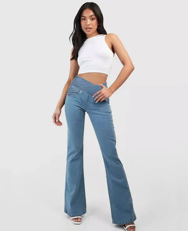 Calça Jeans de Cintura Alta 🔍 ¡Descubre a Calça Jeans que Transformará Seu Estilo e Confiança! 🔥