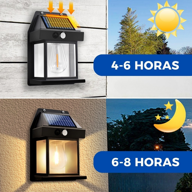 LÁMPARA QUE SE RECARGA CON ENERGÍA SOLAR